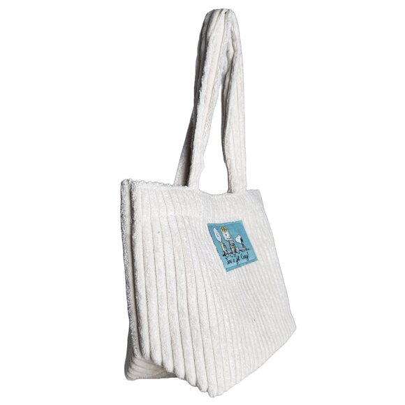NEW Peanuts Snoopy & Friends Corduroy Tote - Picture 2 of 4